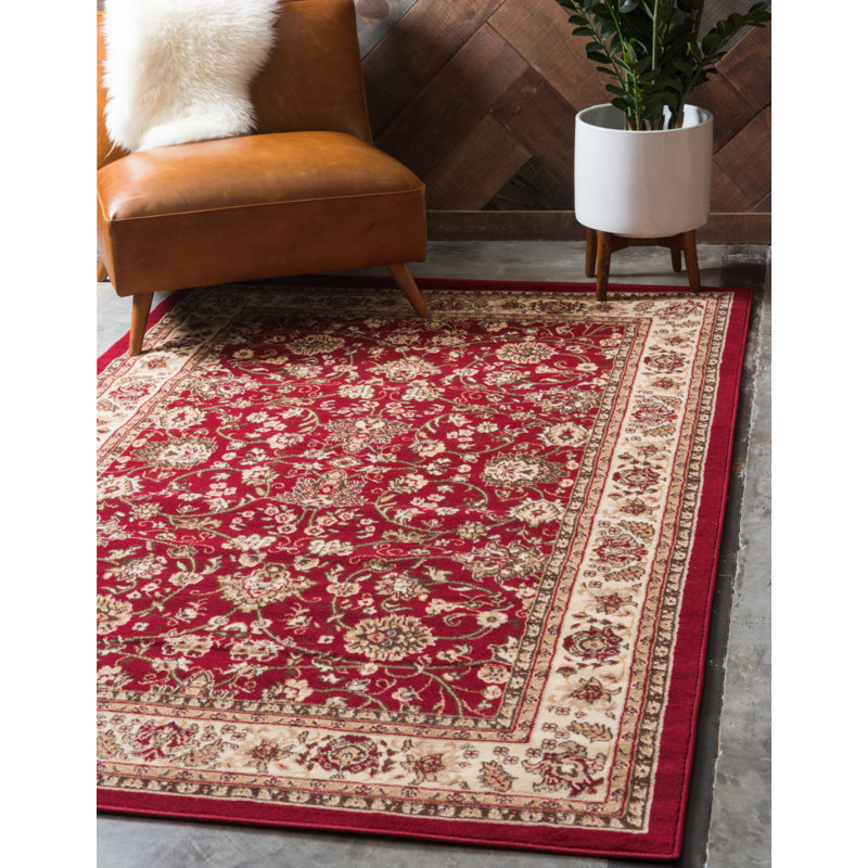 Andover Mills™ Mersey Oriental Burgundy Area Rug & Reviews Wayfair